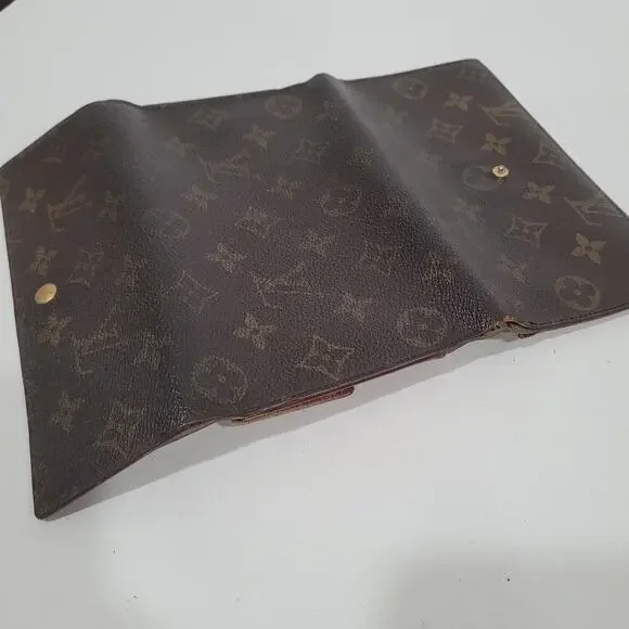 Louis Vuitton Monogram Porte Tresor Long Wallet Trifold Envelope Brown Large - Picture 9 of 15